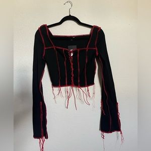 Long Sleeve Cropped Top